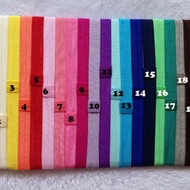 50pcs Elastic headband (PLAIN),  EH 101/ Random Color