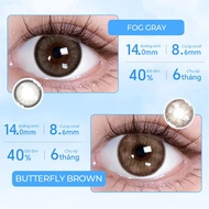 [Mua 2 Tặng 4]0 độ MYSTIC EYES Kính áp tròng 2 cặp lens 14.0mm-14.5mm + 2 khay đựng lens + 1 dụng cụ