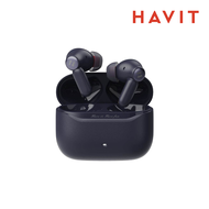 HAVIT SPACE NC01T หูฟังไร้สาย หูฟังบลูทูธ สัมผัสเสียงแบบ 3D ANC -45dB แบตอึด 30 ชม. (TW991 PRO)