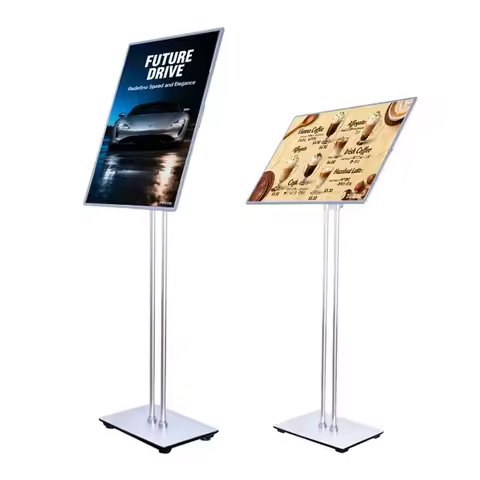 A2 A3 Portable Freestanding LED Light Box Display for Out of Home Advertising Poster Frame Signature