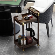 Medieval Style Trolley Mobile Dining Side Cabinet Living Room Trolley Coffee Table Snacks Mobile Din