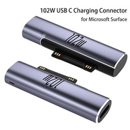 102W USB C Type C PD Fast Charging Plug Converter for Microsoft Surface Pro 3 4 5 6 7 Go for Microsoft SF Book 1 2 3