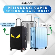 MAPLE CLEAR LUGGAGE PROTECTOR COVER & SUPER THICK LUGGAGE COVER SIZE M 22-25 INCH PREMIUM TRAVEL LUG