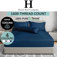 1600TC TENCEL™ Lyocell ❄COOLING❄ Bedsheet | Fitted Sheet Set | Bedding | Bedsheet Set | Bedset