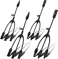 BougeRV Solar Y Branch Connectors Solar Panel Parallel Connectors 1 to 3 Solar Cable Wire Plug Tool 