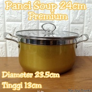 Premium 24cm Stainless Steel Soup Pot / 24cm Korean Color Pot