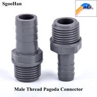 1~20 Pcs 1/2"~3/4" Male Thread To O.D 8~16mm Pagoda Connector Soft Water Tube Adapter Aquarium Garde