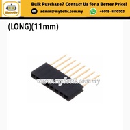 Straight Female Header 1x8 ways (LONG) 11mm