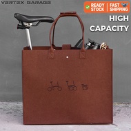 Brompton Storage Bag Portable Felt Carry Tote Bag Train MRT Security Bag