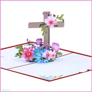 Ahead Holy Crosses 3D Popup Greeting Card Religious Congratulation  Easters Card