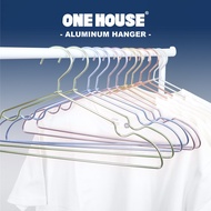 [Muji Style Aluminum Alloy Hanger] Hanger Clothes Storage Anti-Slip Hanging Drying Triangle Stainles