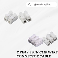 [3 PCS] 2PIN 3 PIN Spring Quick Clip Wire Connector Fast Wire Connector Clip / Cable Connector Wire 