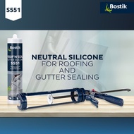 BOSTIK S551 ROOF‘N’SEAL GUTTER SILICONENEUTRAL SILICONE FOR ROOFING AND GUTTER SEALING Silicon Atap