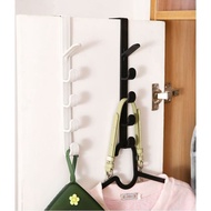 GANTUNGAN 5-Hook Multifunctional Clothes Hanger for Wardrobe Doors and Doors 5-Hook Clothes Hanger