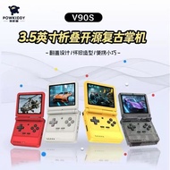 2025 New Style Flip Folding Handheld V90S Bubble Machine Hall Kaiyuan Handheld Game Console psp Port