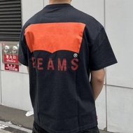 BEANS Two Tone Logo Print Pure Cotton Oversize Short Sleeve T Shirt Unisex Casual Streetwear Top  6.