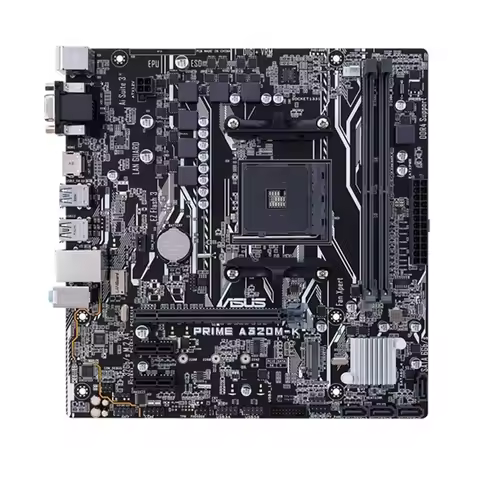 Desktop Motherboard ASUS PRIME A320M-K Socket AM4 32GB VGA AMD A320 AMD Ryzen Athlon X4 A320 Placa-m