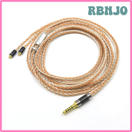 RBNJO สายหูฟังโทรศัพท์แกน Stereo16 4.4 6.5 XLR แบบสมดุลอัพเกรด2.5มม. สำหรับ IE300 MMCX Sennheiser IE