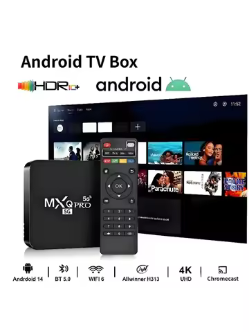 New MXQ Pro RK3229 Android Smart TV Box 2.4G&5G WiFi Original 4K HDR+ Media Player TV Box Remote Con