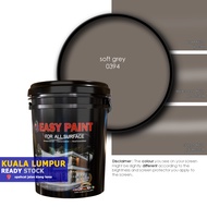 18 Liter - SOFT GREY J 0394, Easy Paint All Surface for interior & exterior wall, wood and steel.