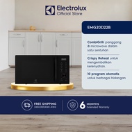 Electrolux Microwave Oven Grill 20L EMG20D22B - Combi Grill Crispy Reheat Digital 10 Program Hitam G