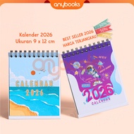 NEW MINI DESK CALENDAR 2026 CUTE MOTIF - OFFICE DESK CALENDAR 2026 - AESTHETIC CALENDAR 2026