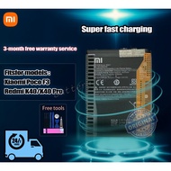 Xiaomi Poco F3/Redmi K40/K40 Pro battery original replacement/Model BM4Y(Send free tools)