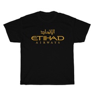 KATUN Etihad Airways Tshirt 100% Cotton ||| Size SML XL XXL 3XL 4XL ||| 30s Combed Cotton ||| Ready 