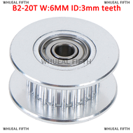 WHUEAL5 GT2 idler Timing Pulley BEARING 16T 20T 3/5mm BORE F 6mm Belt Reprap 3D Printer