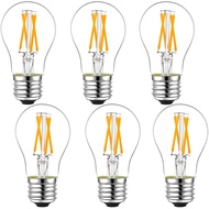 LiteHistory Dimmable E26 led Bulb 6W Equal 60 watt Vintage LED Edison Bulb AC120V 2700K A15 LED Bulb