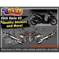 Click V3 Big Vario Sticker Decals Sticker Motor Stiker Motor Vario 125 Vario 150