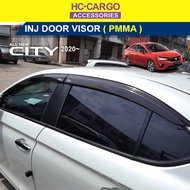 HC-CARGO Honda City 2020 - 2025 INJECTION Door VISOR (HARD / THICK PLASTIC) (4pcs) City Hatchback