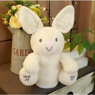 Peek-a-boo Elephant Toy That Sings, Wagging Ears Cute Peekaboo Stuffed Elephant Toy for Children Jum