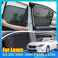 Car Sunshade For Lexus ES 2006-2012 250 ES300H ES350 Car Sun Visor Accessori Window Windshield Cover SunShade Curtain Mesh Shade Blind Custom
