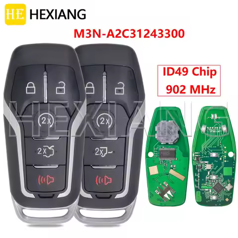 HE 902MHz ID49 Chip Keyless Go Car Remote Key M3N-A2C31243300 7812A-A2C31243300 For Ford Explorer Mu