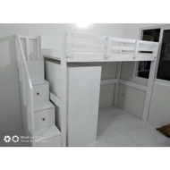 loft bed with step drawer&amp;openshelve