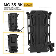 Tactical 9mm Single Magazine Pouch with Molle Clip Quick Release for P226 Glock 17 19 Beretta M9 PX4