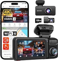 REDTIGER F17 Elite 4K 3 Channel Dashcam Car, STARVIS 2 IMX678 & IMAX 675, 128GB Card, Full Night Col