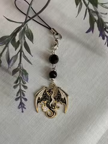 Fantasy Dragon Fourth Wing Iron Flame Onyx Storm Inspired handmade phone charms
