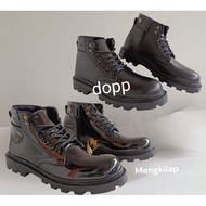Black pdh shoes, tni security shoes, work service shoes