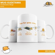 Mug Dan Mini Notebook Karakter Gudetama | Mug And Mini Notebook