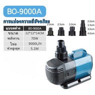 ปั๊มน้ำประหยัดไฟ SOBO รุ่น BO 9000A ปั๊มน้ำตู้ปลา ปั๊มน้ำบ่อปลา ปั๊มน้ำพุ ปั๊มน้ำตก 70 วัตต์