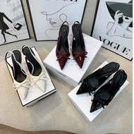 7p pointed toe high heels with bow 88 3 COLORS white-black-red 7cm high heel stiletto heels for wome