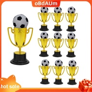 10 Pcs Mini Trophies with Mini Soccer Ball Gold Trophy Award for Favors Props Rewards
