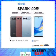 TECNO Spark 40 5G Smartphone (16GB* RAM + 256 ROM) Mediatek Dimensity 6400 5G / 6000mAh / IP64 / 6.7