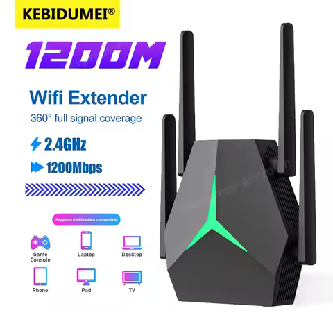 5Ghz 1200M WiFi Extender Long Range Wireless WIFI Booster AC1200 Adapter 1200Mbps Wi-Fi Amplifier 80