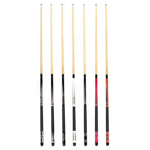 Billiards Cue Maple Wooden 1/2 Stainless Steel joint Pool Cue stick 57 Inches (145cm) 19-21oz 13mm T