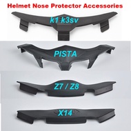 หมวกกันน็อคที่ป้องกันจมูกพอดีกับ K3 AGV K1 SV SHOEI Z7X14 KYT ARAI Cascos Moto Viseira Capacete AGV PISTA อะไหล่ฐานที่ป้องกันจมูก