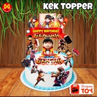Kek Topper Boboiboy Gentar