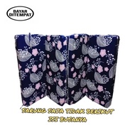 [ ONLY COVER ] 4-Fold Zippered Foam Mattress Cover 15cm Thick Size 180, 160, 145, 120, 90 cm